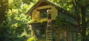como pintar casa de madera exterior