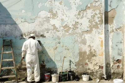como preparar una pared exterior para pintar